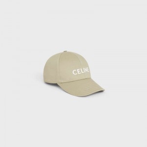 Celine BASEBALL IN COTTON Cap Beige | CL-591694