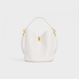 Celine Bucket Bag in Supple Grained Calfskin 16 RICE | CL-593258