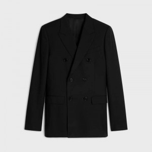 Celine CLASSIC IN WOOL GABARDINE Jackets Black | CL-591990