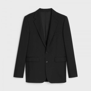 Celine CLASSIC IN WOOL GABARDINE Jackets Black | CL-591989