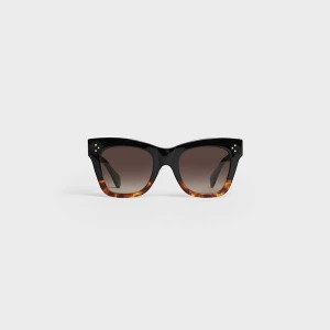 Celine Cat Eye S004 in Acetate Sunglasses Black / Havana | CL-592429