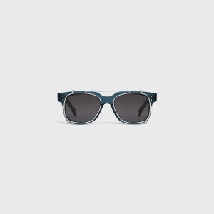 Celine Frame 51 in Acetate with Metal Sunglasses Transparent Blue | CL-591733