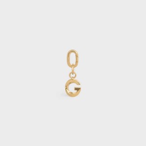 Celine G CHARM in Brass Leather Goods Accessories Gold | CL-592928