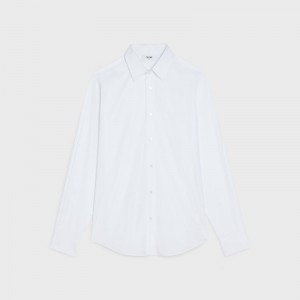 Celine LOOSE IN COTTON POPLIN Shirts White | CL-592178