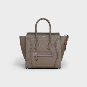 Celine Micro handbag in drummed calfskin Luggage Souris | CL-593053