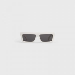 Celine Monochroms 02 in Acetate Sunglasses White | CL-591753