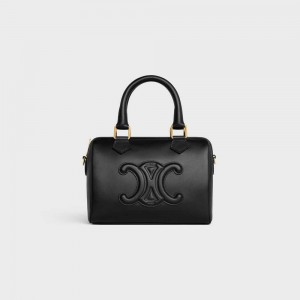 Celine SMALL BOSTON in Smooth Calfskin Cuir Triomphe Black | CL-593148