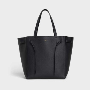 Celine Small Phantom in soft grained calfskin Cabas Black | CL-593091