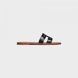 Celine TRIOMPHE MULE in CALFSKIN Sandals Black | CL-592582