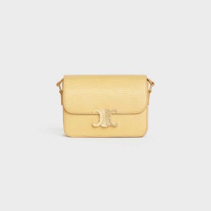 Celine Teen Bag in lizard Triomphe POLLEN | CL-593217