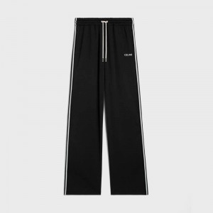 Celine Tracksuit in double face jersey Pants Black / white | CL-592036