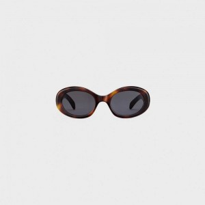 Celine Triomphe 01 in Acetate Sunglasses Blonde Havana | CL-592380