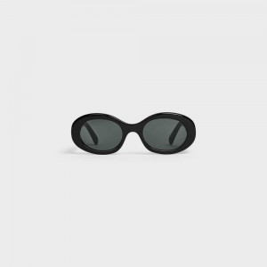 Celine Triomphe 01 in Acetate Sunglasses Black/Black | CL-592378