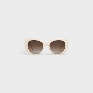 Celine Triomphe 06 in Acetate Sunglasses Ivory | CL-592407