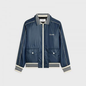 Celine blouson in lightweight nylon Blousons Navy | CL-591960