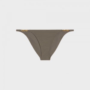 Celine bottom in matte jersey Swimwear Olive | CL-592768