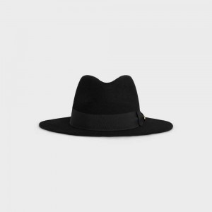 Celine fedora in felt Hat Black | CL-592339