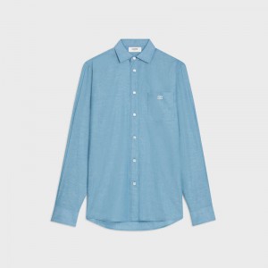 Celine loose carnaby in chambray cotton Shirts RINSED | CL-592170