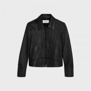 Celine straight blouson in soft Blousons Black | CL-591968