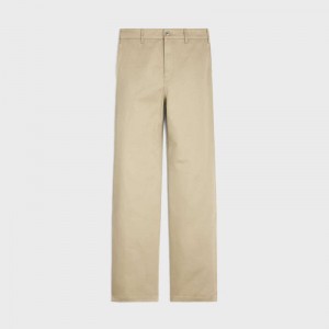 Celine straight chinos in cotton twill Pants Raw Wash | CL-592064