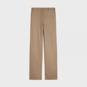 Celine straight chinos in twill Pants Raw Wash | CL-592063