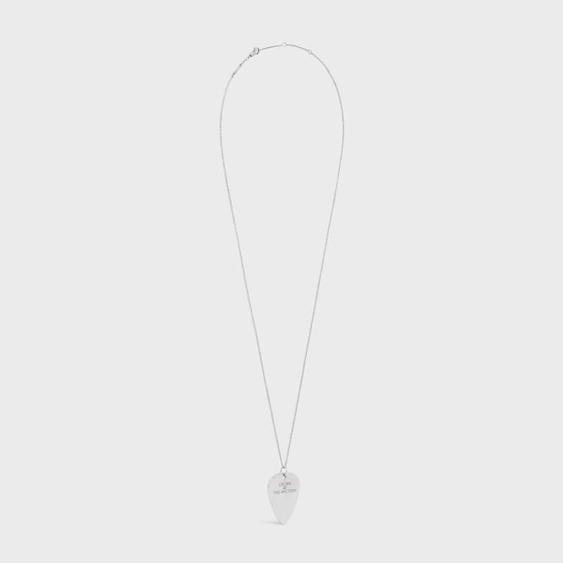 Celine At the Wiltern Mediator in Brass with Rhodium finish Necklaces Silver | CL-591661