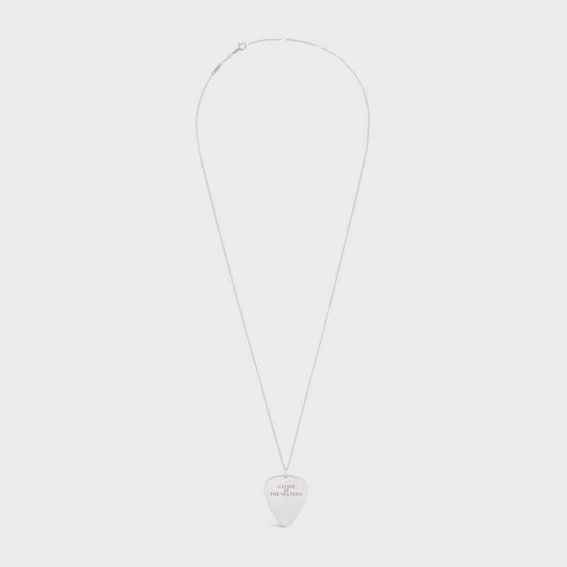 Celine At the Wiltern Mediator in Brass with Rhodium finish Necklaces Silver | CL-591661