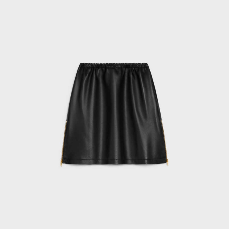 Celine Athletic in plongé Skirts Black | CL-592871