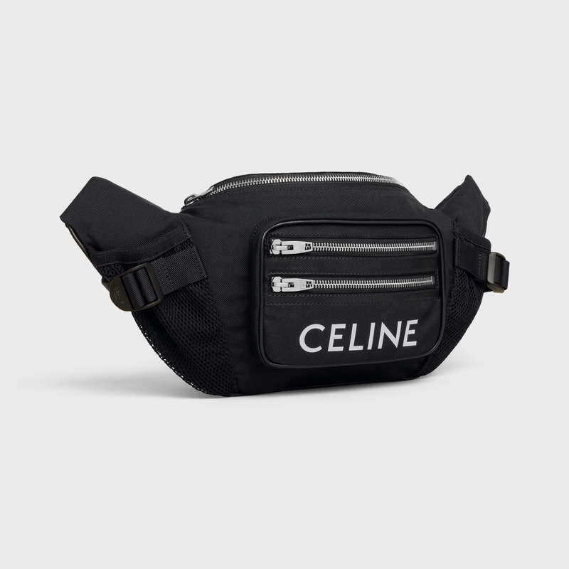 Celine BAG TREKKING IN NYLON with celine PRINT Shoulder Bags Black | CL-591848