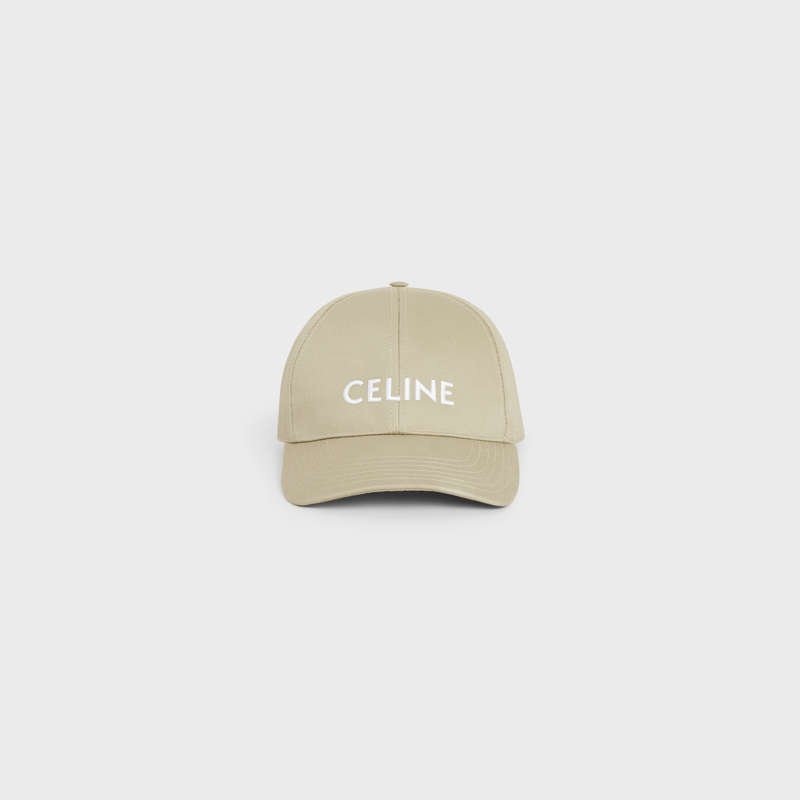 Celine BASEBALL IN COTTON Cap Beige | CL-591694