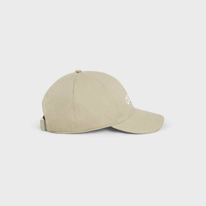 Celine BASEBALL IN COTTON Cap Beige | CL-591694