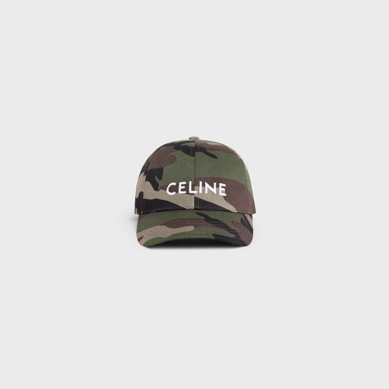 Celine BASEBALL IN COTTON Cap KAKI MILITAIRE | CL-591693