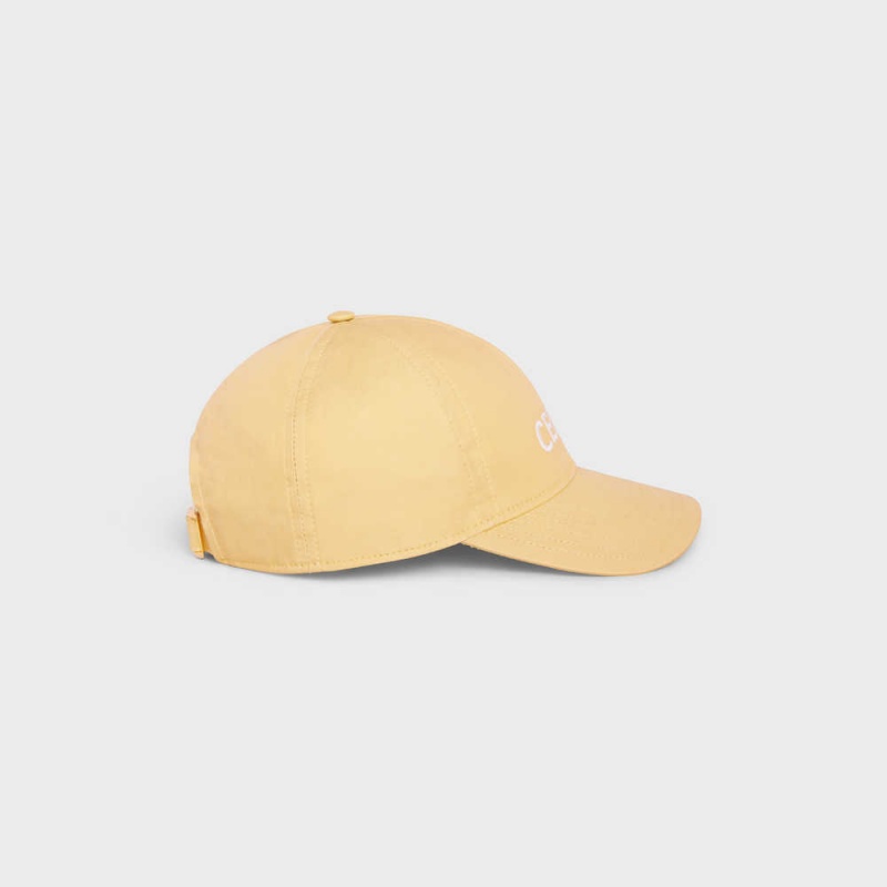 Celine BASEBALL IN COTTON Cap Yellow | CL-592365