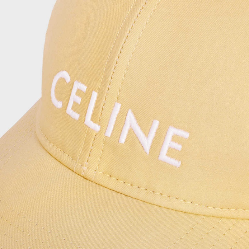 Celine BASEBALL IN COTTON Cap Yellow | CL-592365