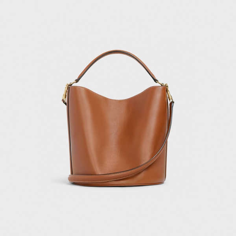 Celine Bucket Bag in Smooth Calfskin 16 Tan | CL-593256