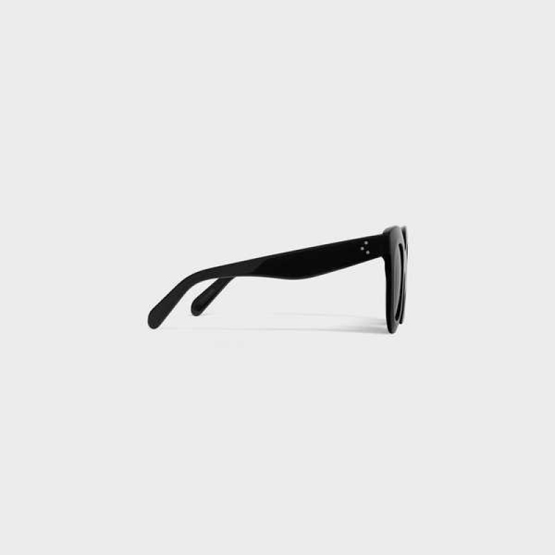 Celine Butterfly S005 in Acetate Sunglasses Black | CL-592433