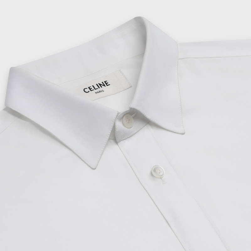 Celine CLASSIC IN COTTON POPLIN Shirts White | CL-592179