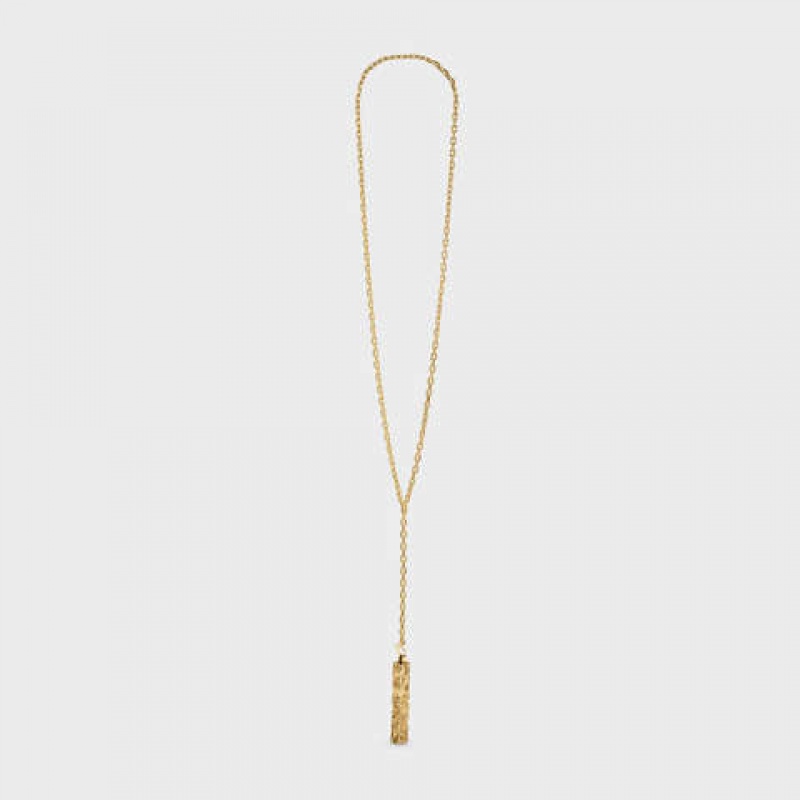 Celine César Project Compression in Vermeil Necklaces Gold | CL-591668