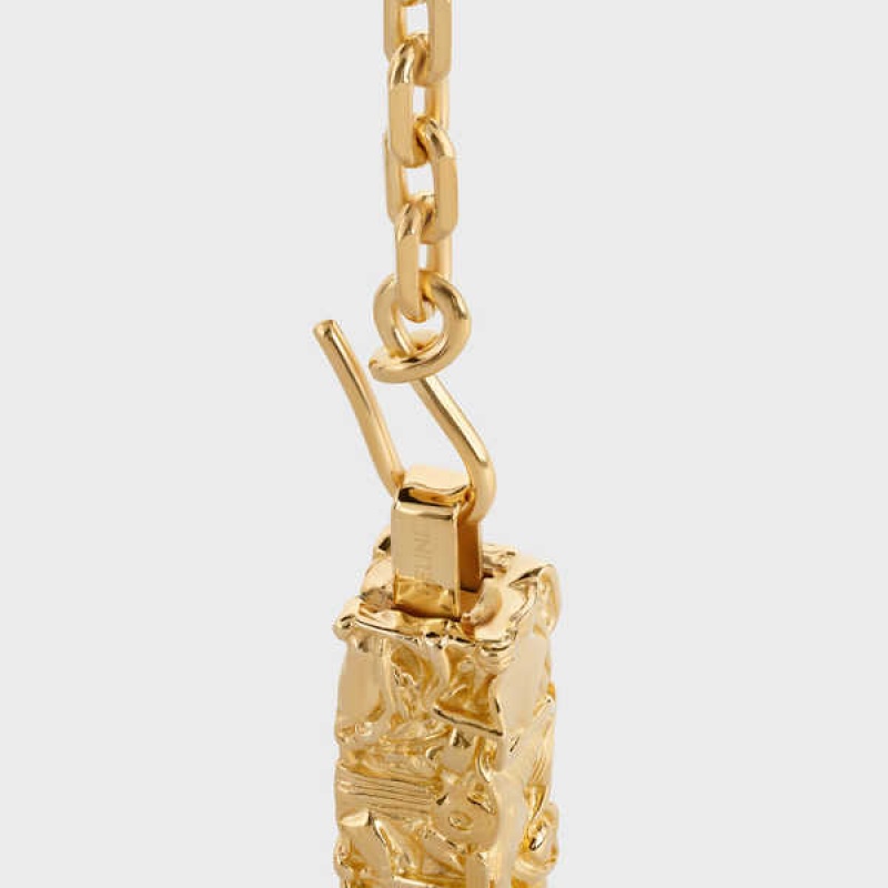 Celine César Project Compression in Vermeil Necklaces Gold | CL-592291