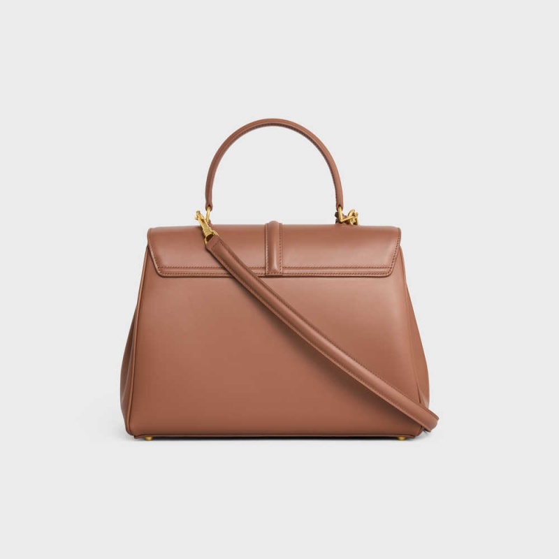 Celine Classique Bag in satinated calfskin 16 Bronze | CL-593281