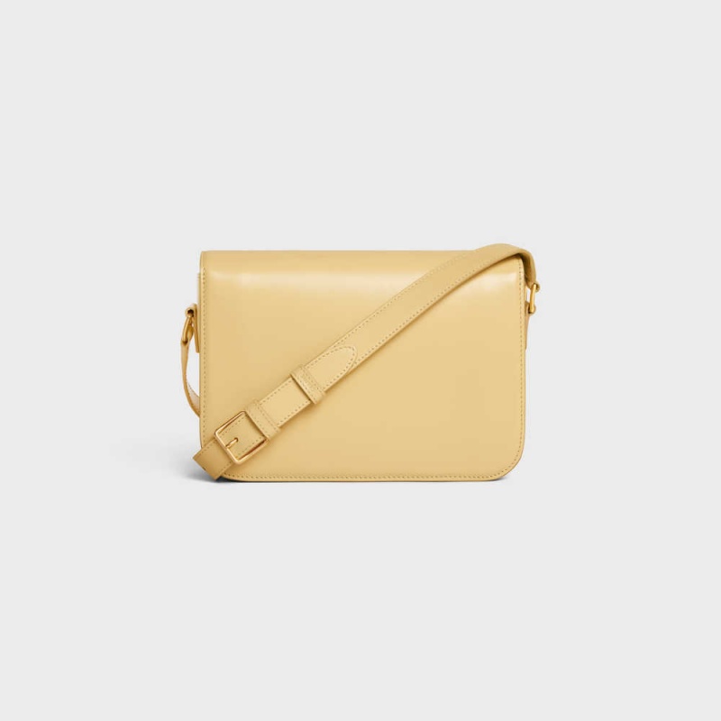 Celine Classique Bag in shiny calfskin Triomphe POLLEN | CL-593188