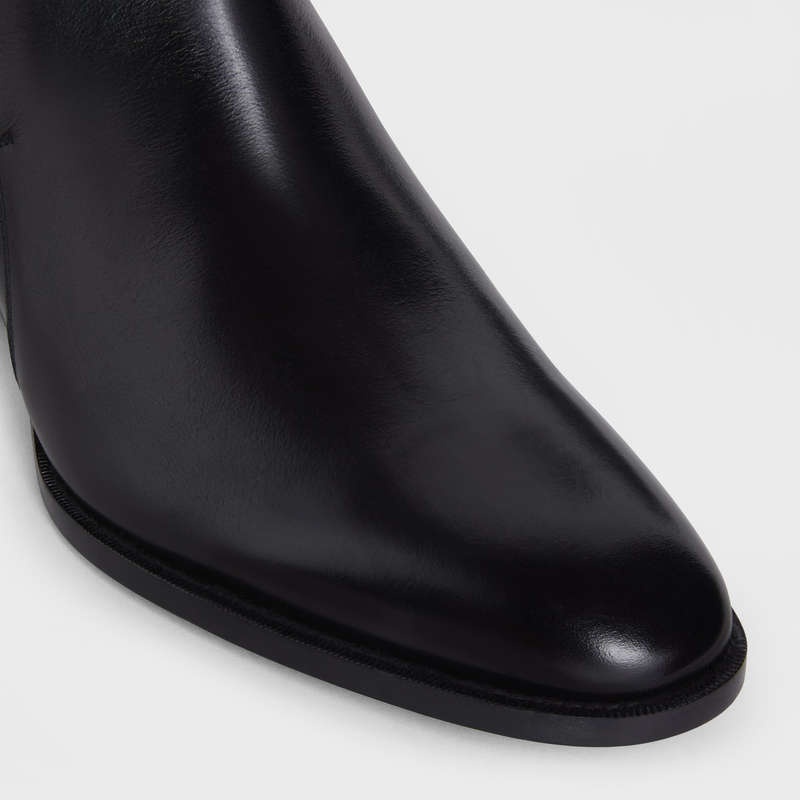 Celine DRUGSTORE JODHPUR in Shiny calfskin Boots Black | CL-591871