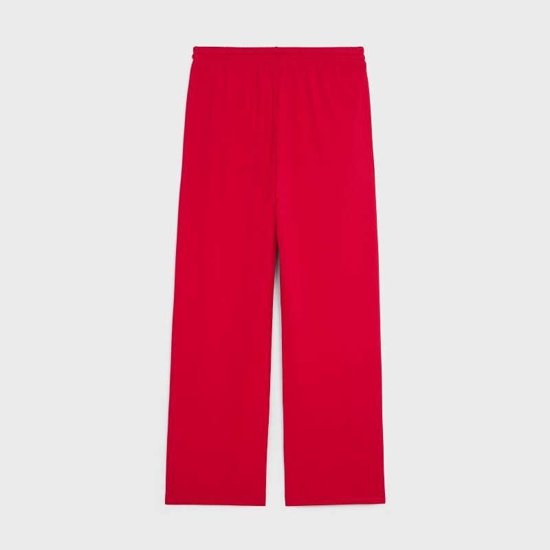 Celine FLARED JOGGING IN DOUBLE FACE JERSEY Pants Red | CL-592041