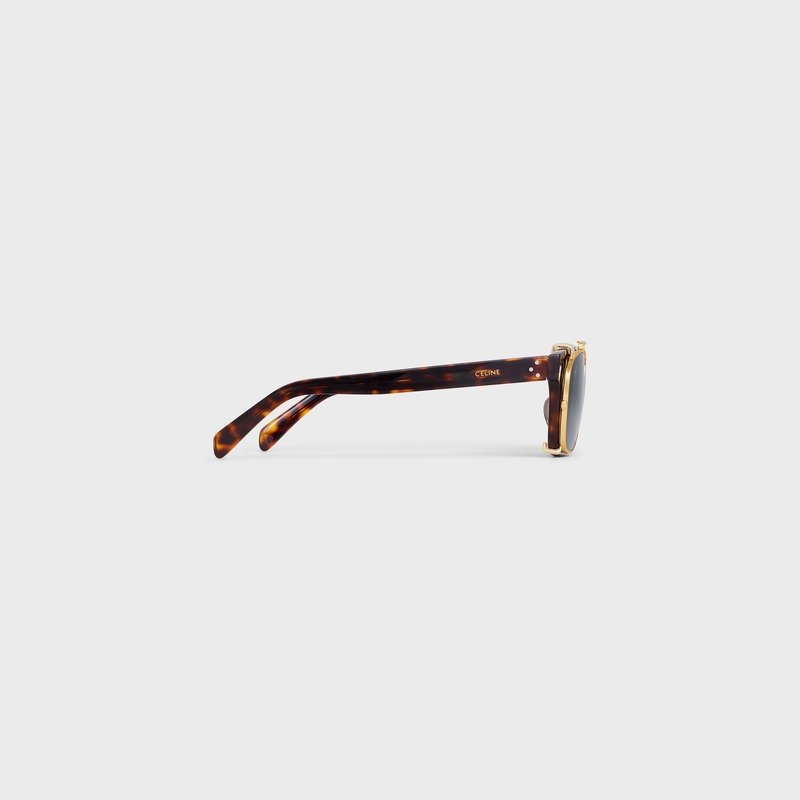 Celine Frame 51 in Acetate with Metal Sunglasses Red Havana | CL-591732