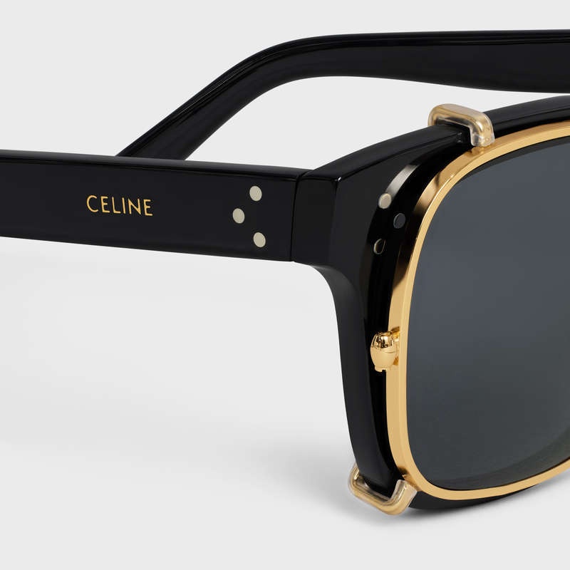 Celine Frame 51 in Acetate with Metal Sunglasses Black | CL-591731