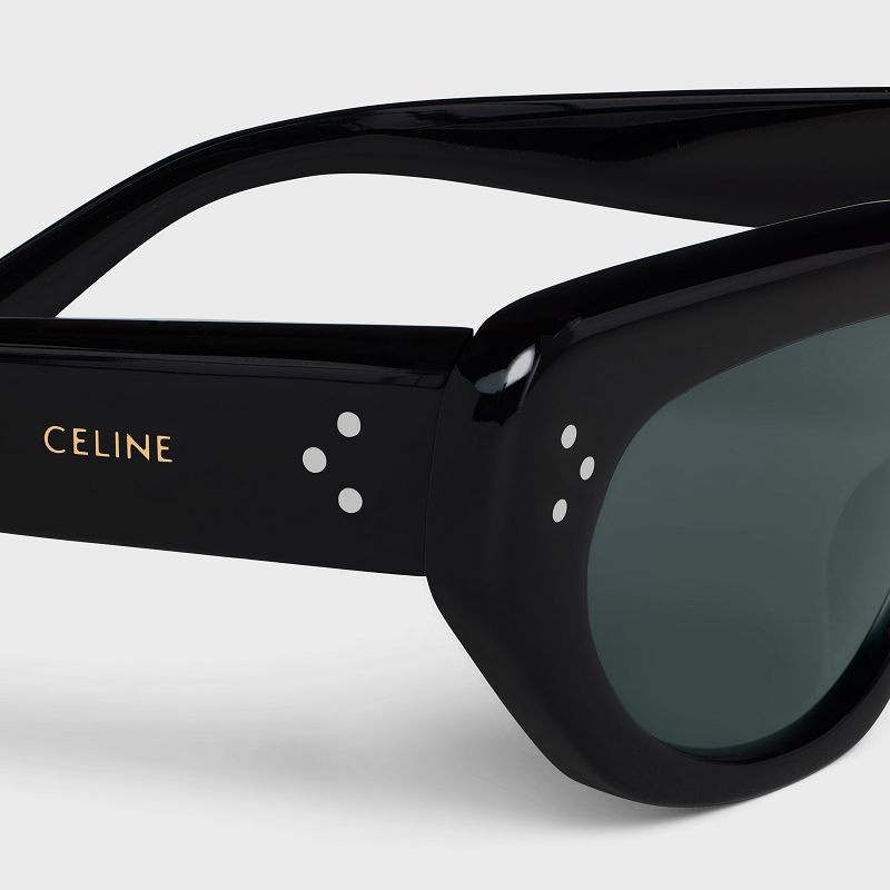 Celine Frame 52 in Acetate Sunglasses Black | CL-591727