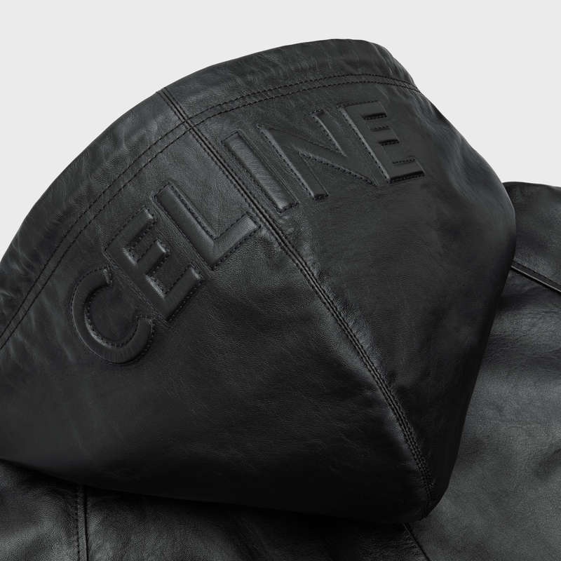 Celine HOODED IN SOFT Blousons Black | CL-591970