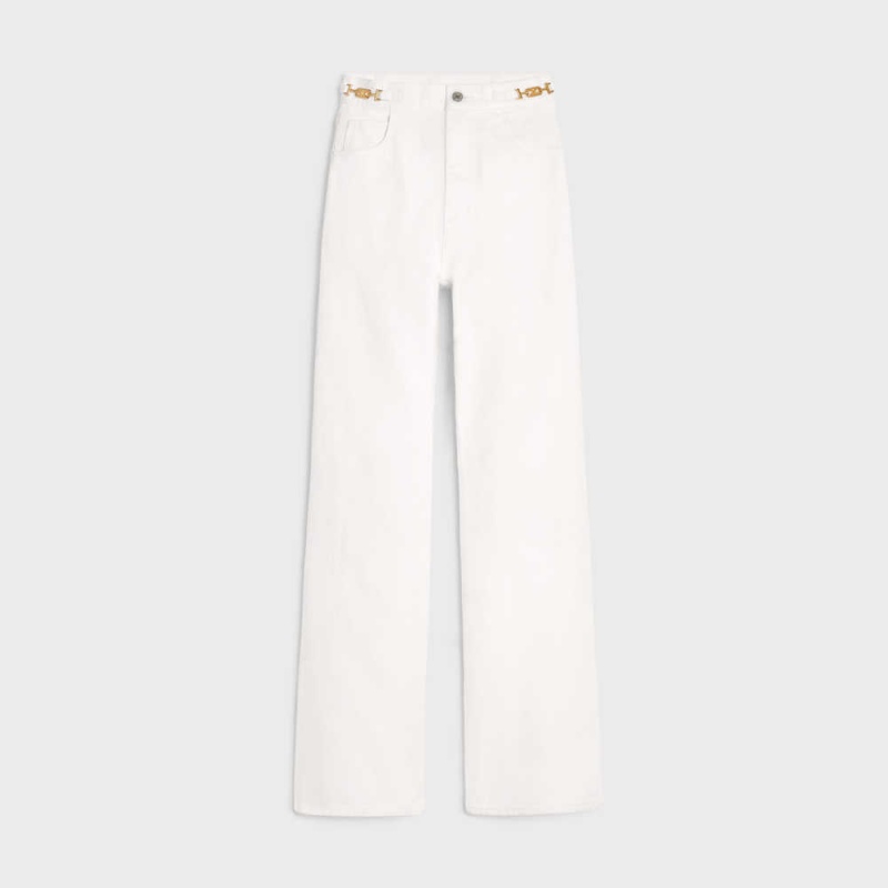 Celine Jane flared jeans in optic wash denim Pants OPTIC WHITE WASH | CL-592722