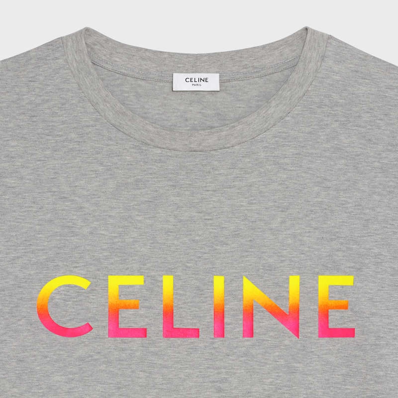 Celine LOOSE IN COTTON JERSEY T-shirts GREY MELANGE | CL-592136