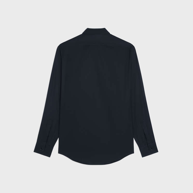 Celine LOOSE IN COTTON POPLIN Shirts Black | CL-592166